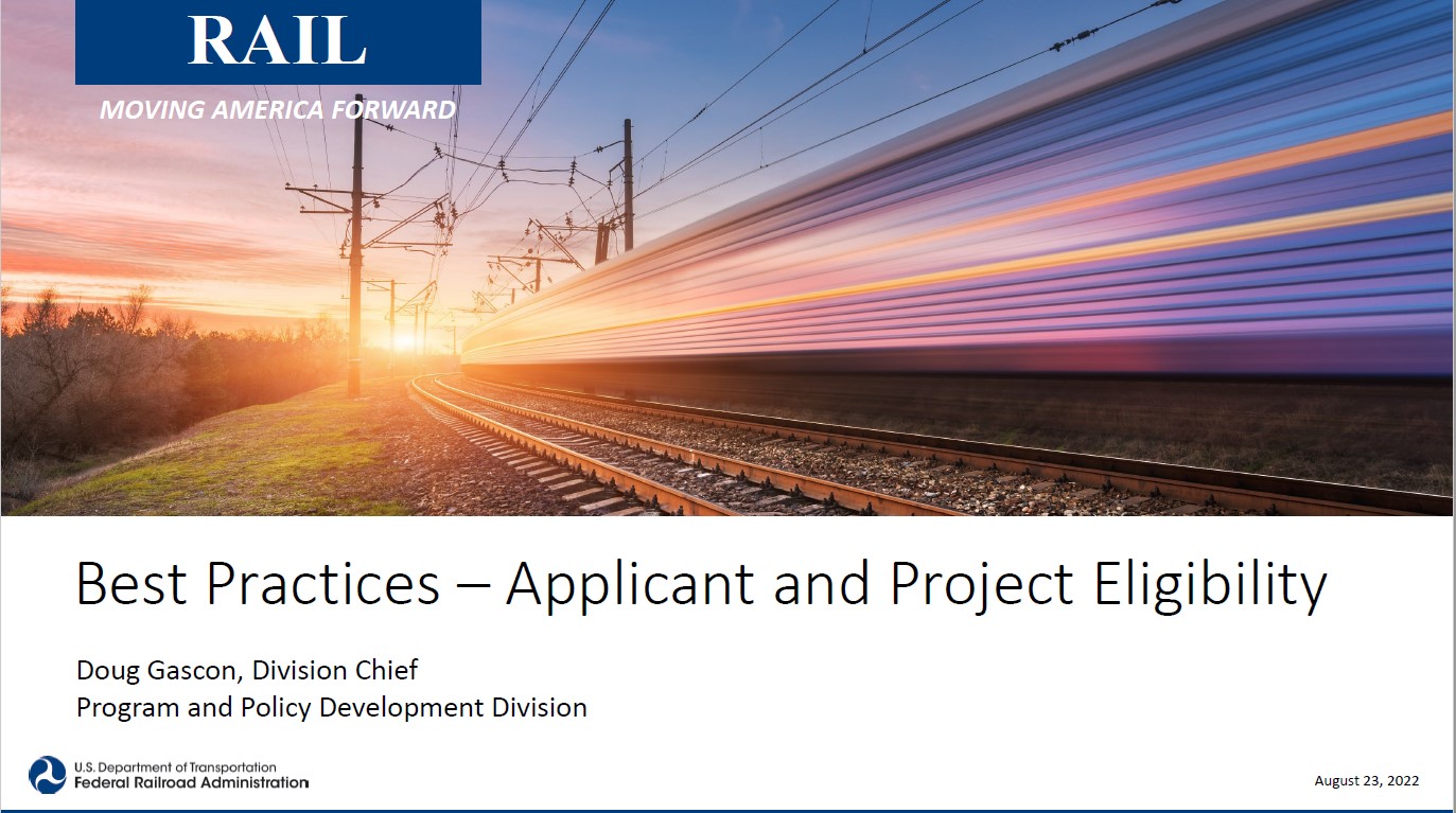 RCE: Best Practices - Applicant and Project Eligibility